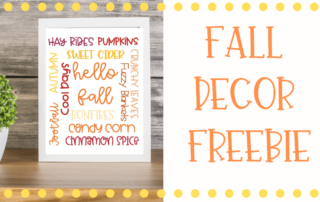 Fall Decor Freebie