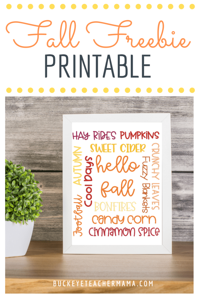 Fall Freebie Printable