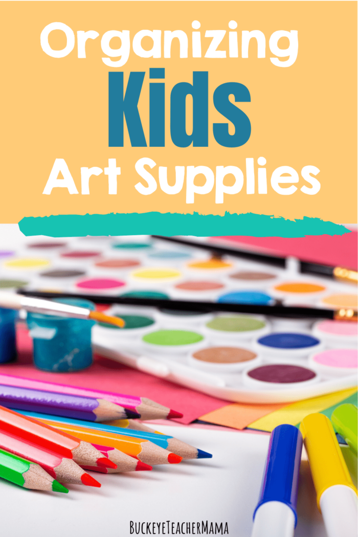 Organizing Kids Craft Supplies and Creating a Maker Space at Home